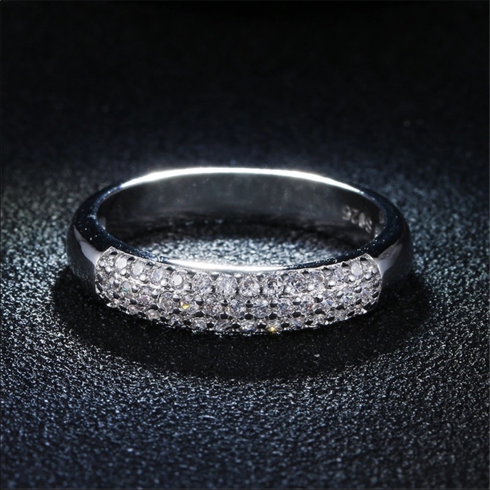 luxury full aaa zircon rings for women 925 - Picture 3 of 8